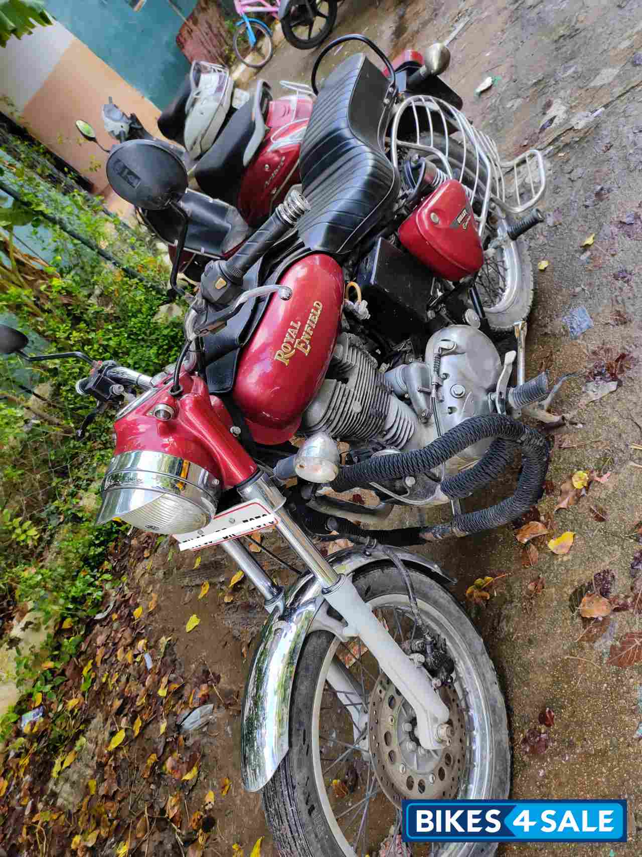 Red Royal Enfield Bullet Electra