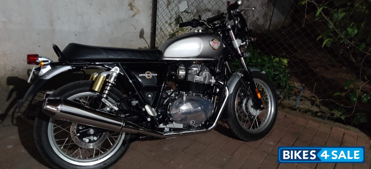 Silver Royal Enfield Interceptor 650 Twin
