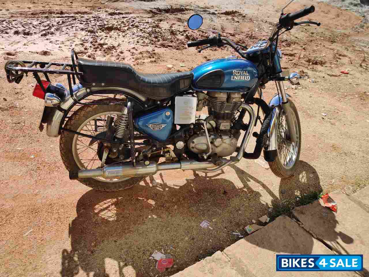 Blue Royal Enfield Bullet Electra
