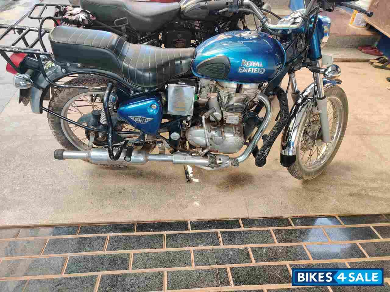 Blue Royal Enfield Bullet Electra