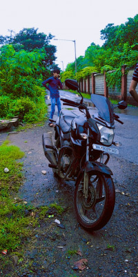 Black Honda CB Trigger