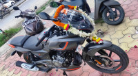 Grey And Orange Neon Bajaj Pulsar 180F Neon