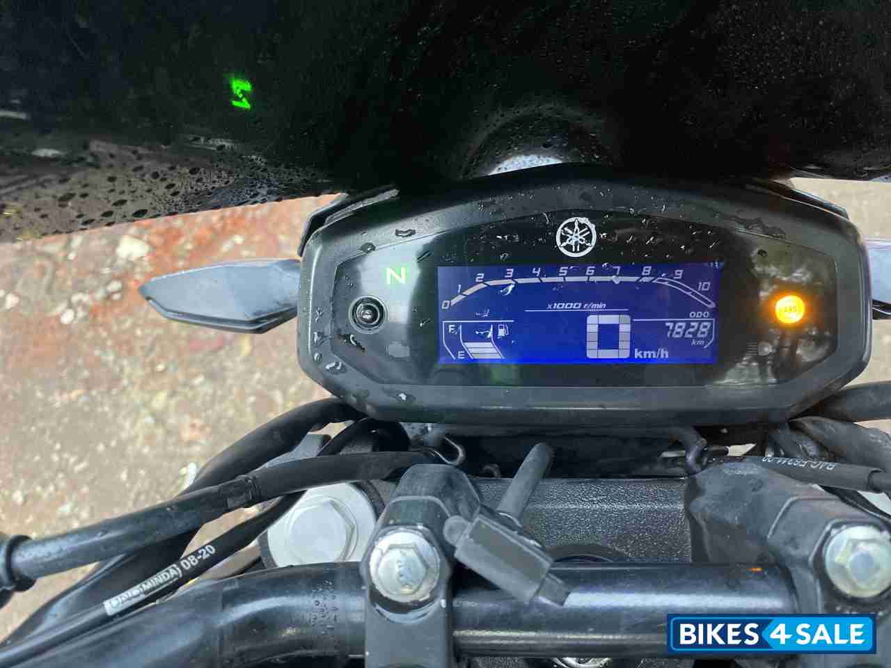 Black Yamaha FZ FI V3 BS6