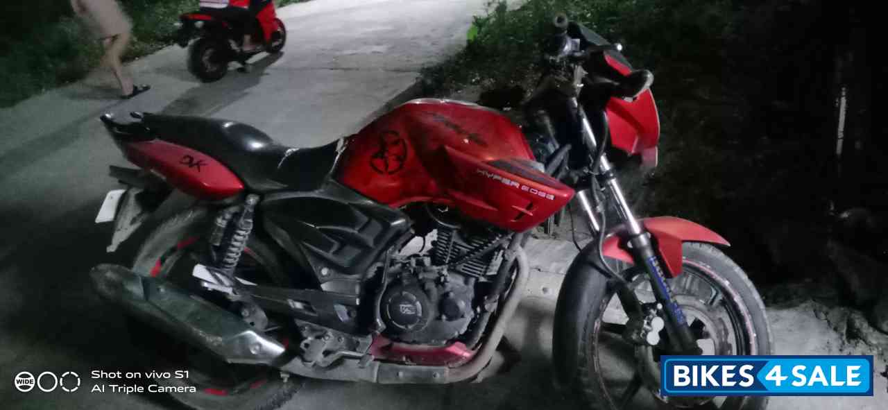 Red TVS Apache 150