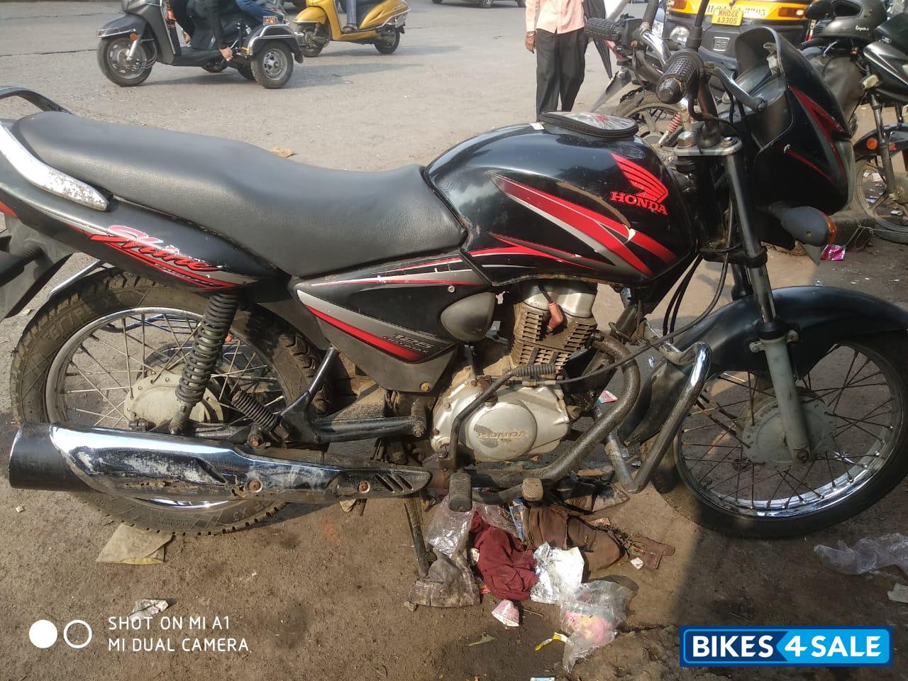 Black Honda CB Shine