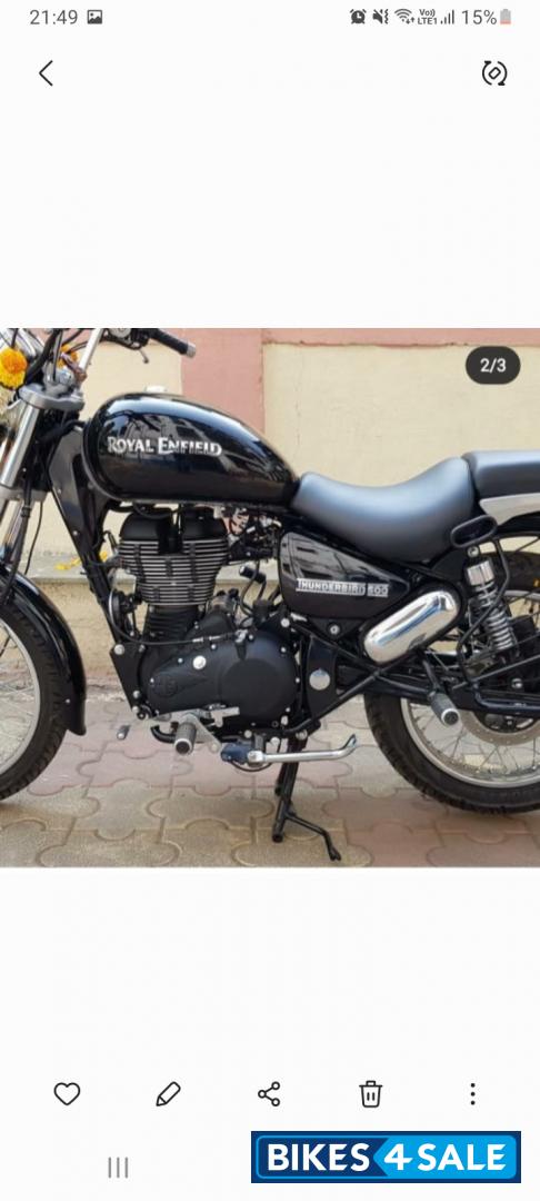 Black Royal Enfield Thunderbird 500