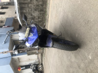 Blue-silver Yamaha YZF R3