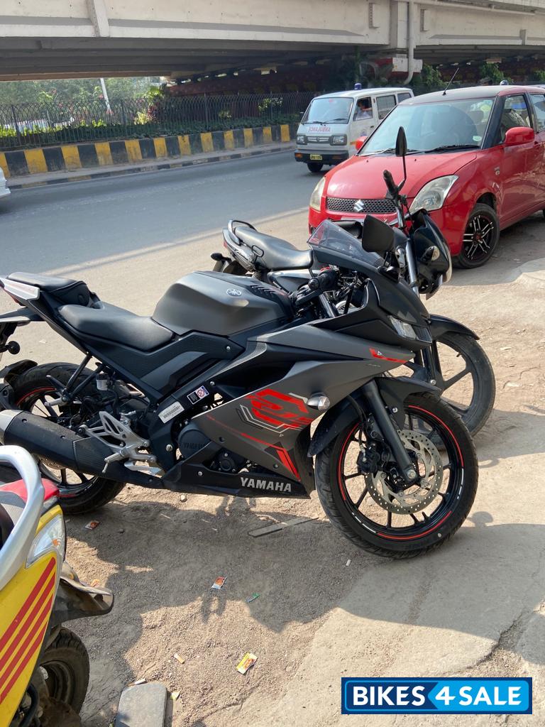 Grey/red Yamaha YZF R15 R15 BSVI
