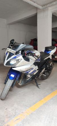 White And Blue Yamaha YZF R15 V2