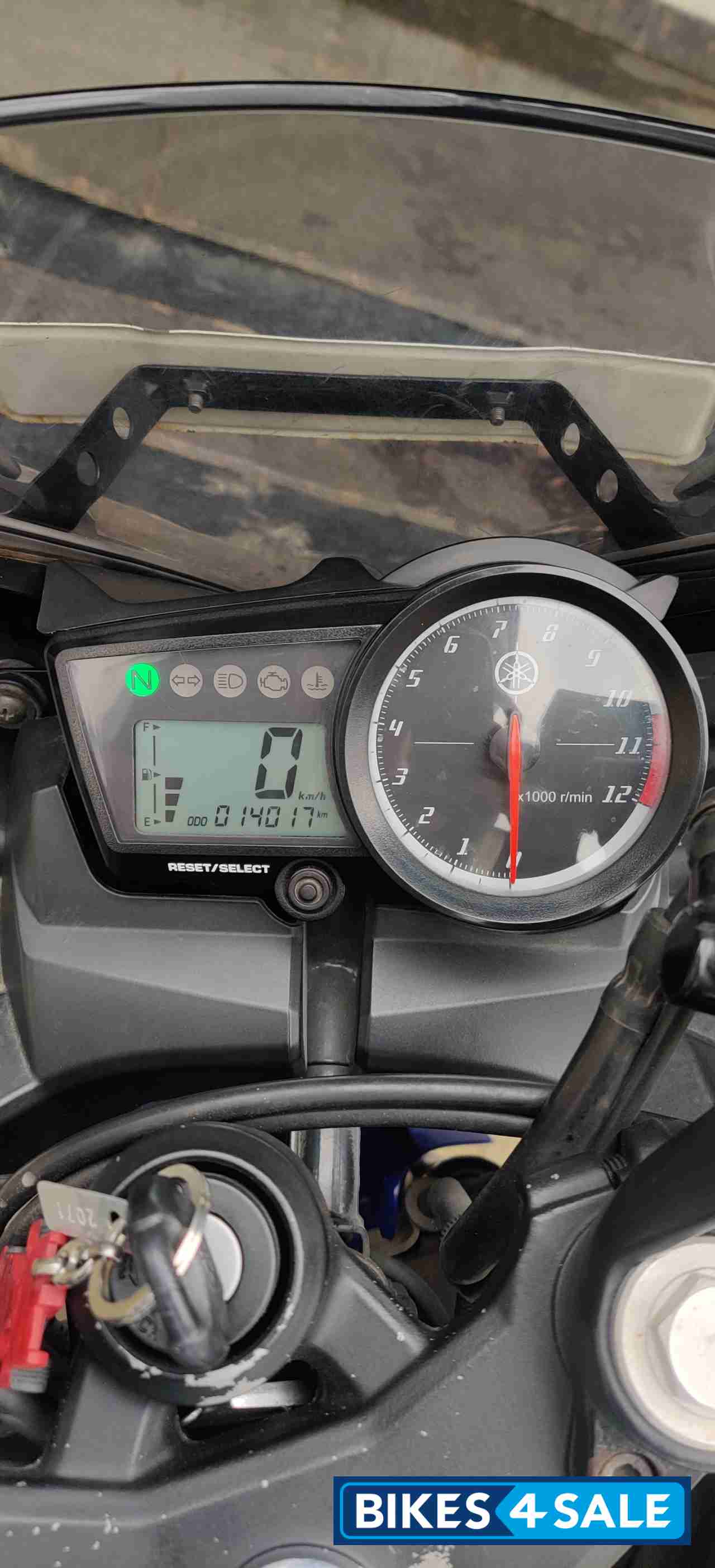 White And Blue Yamaha YZF R15 V2