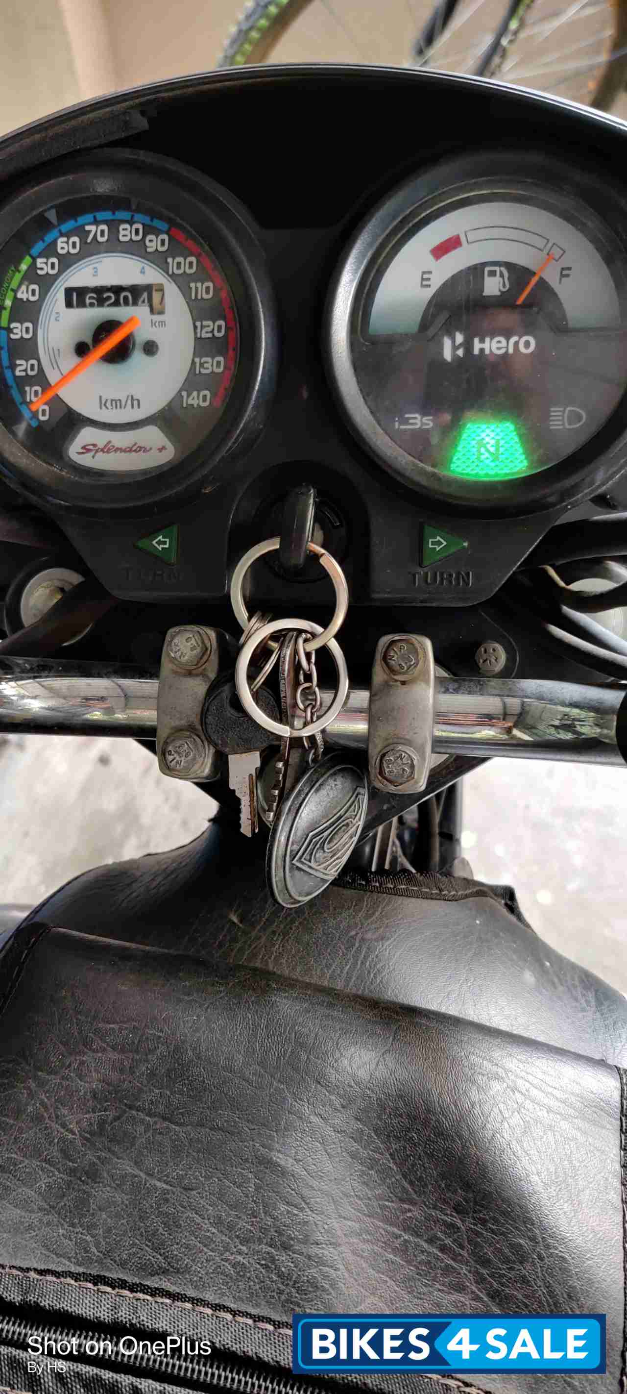 Blue And Black Hero Splendor Plus IBS i3s