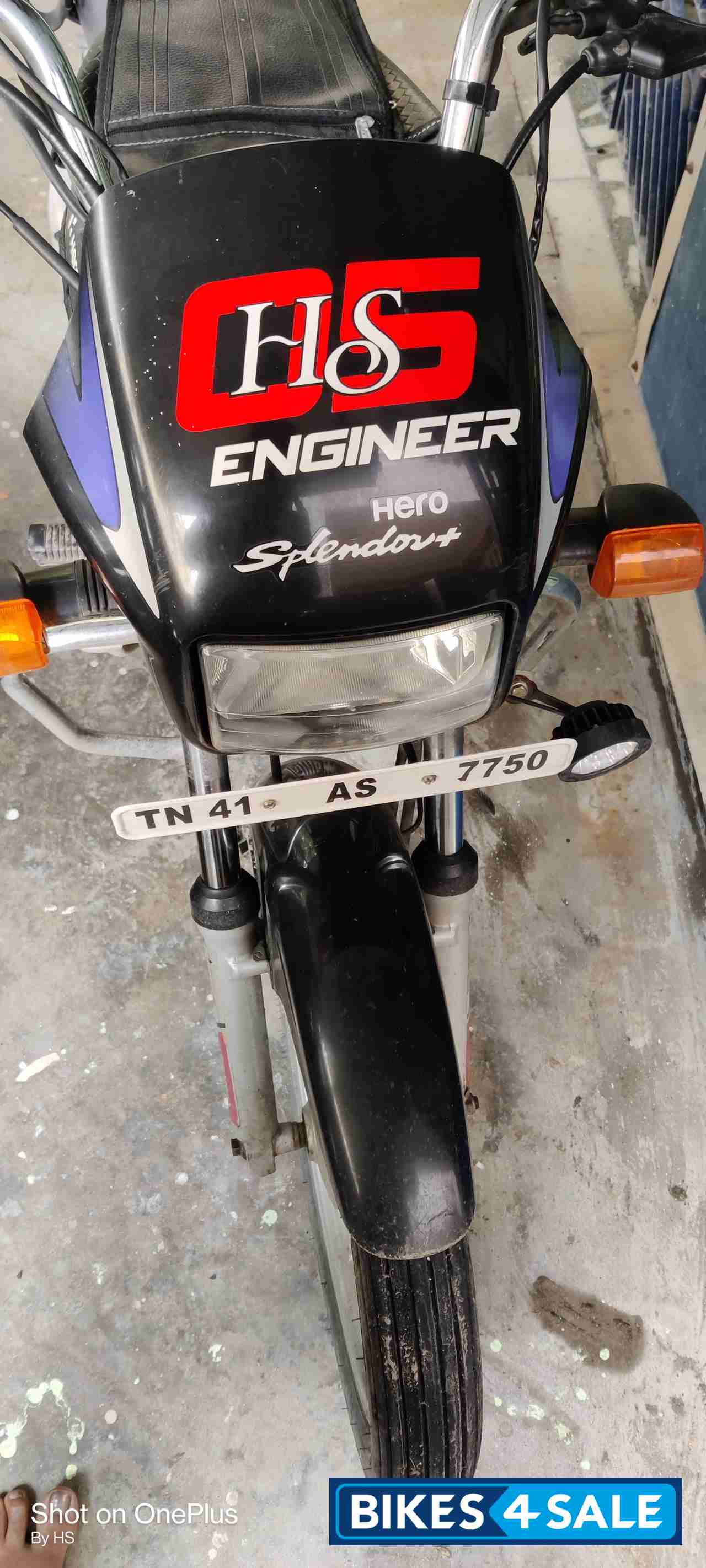 Blue And Black Hero Splendor Plus IBS i3s