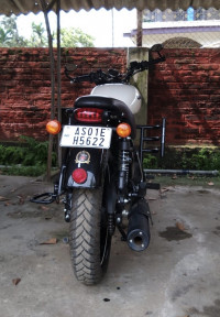 Whimsical White And Black Royal Enfield Thunderbird X 350