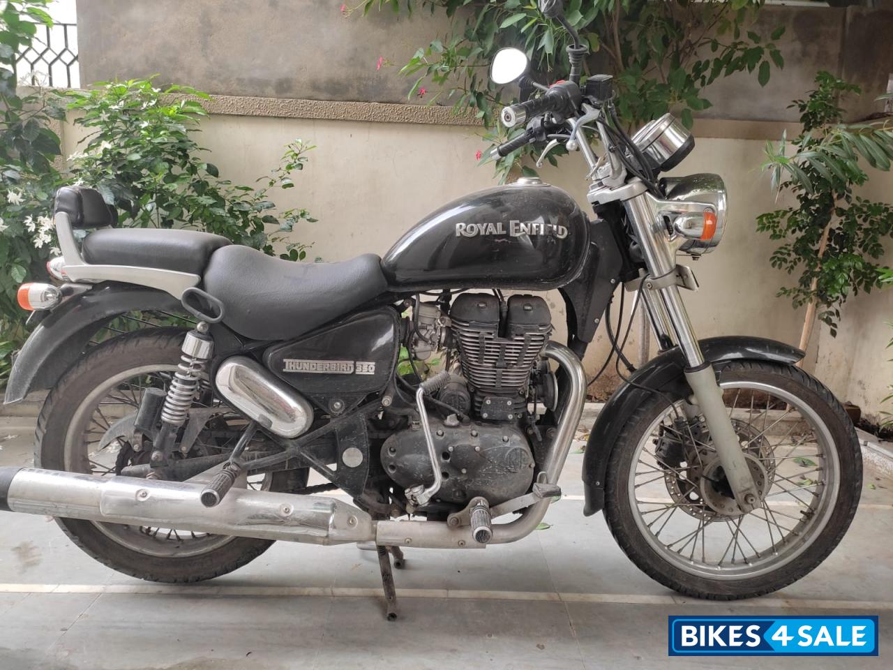 Black Royal Enfield Thunderbird