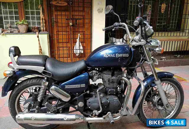 Blue Royal Enfield Thunderbird 350