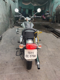 Silver Royal Enfield Bullet Electra Twinspark