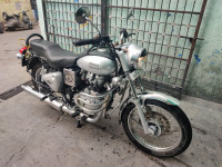 Silver Royal Enfield Bullet Electra Twinspark