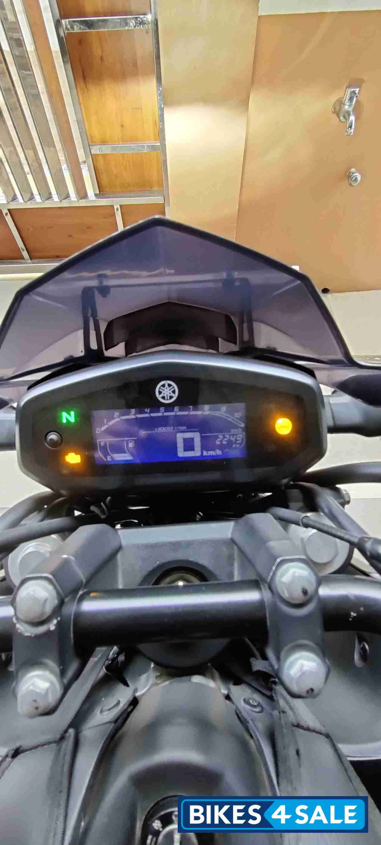 Black Yamaha FZ-S FI V3 BS6