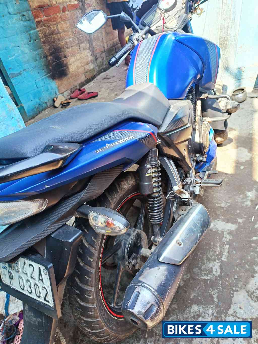 Matte Blue TVS Apache RTR 160