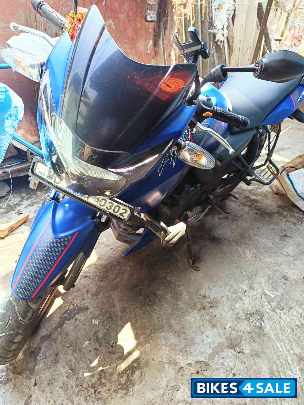 Matte Blue TVS Apache RTR 160