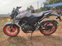 White Yamaha MT-15 BS6