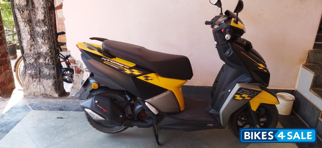 Yellow Black TVS NTORQ 125 Race Edition BS6