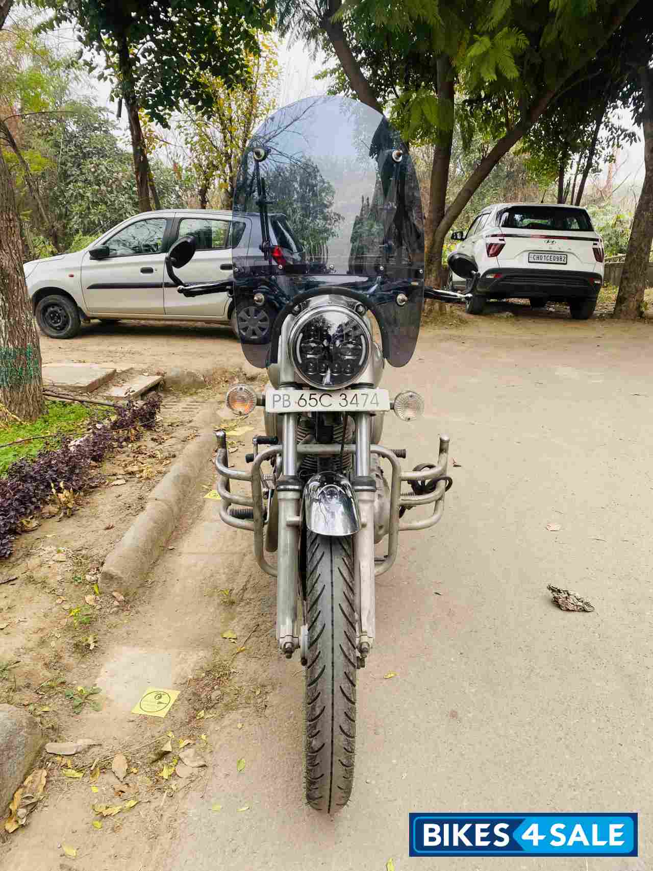 D. Silver Royal Enfield Bullet Electra