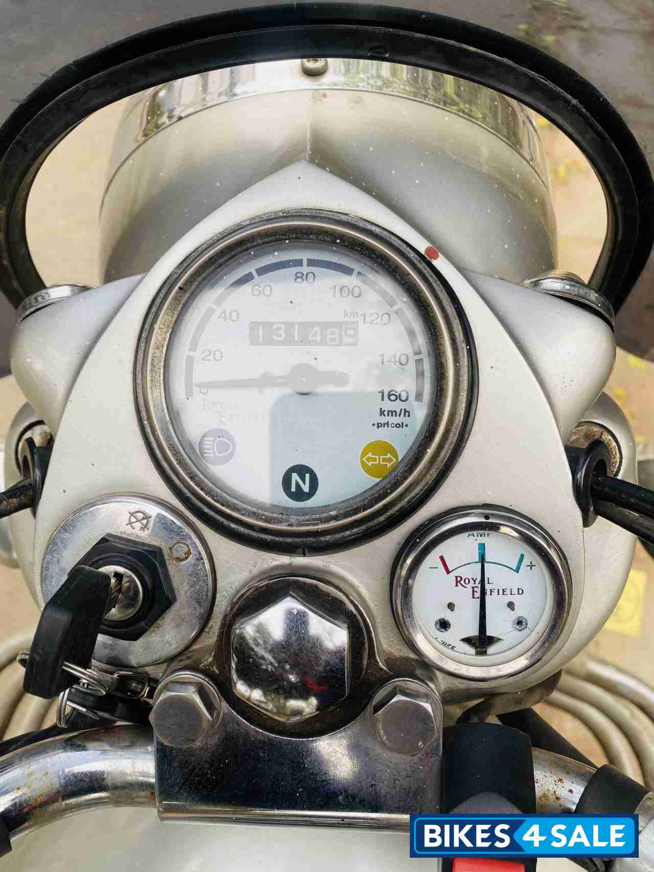 D. Silver Royal Enfield Bullet Electra