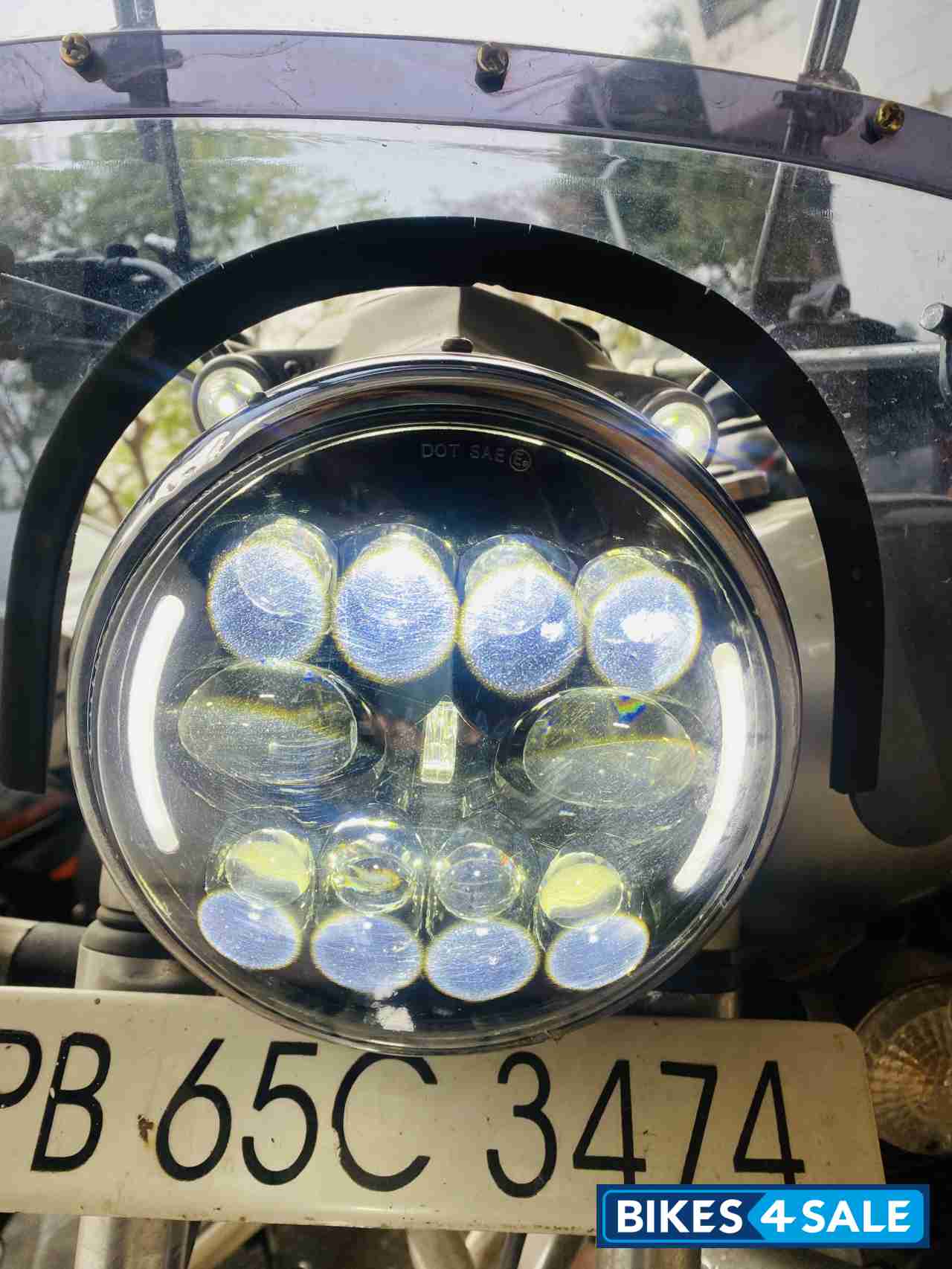 D. Silver Royal Enfield Bullet Electra