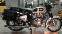 Silver Royal Enfield Classic 500