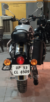 Silver Royal Enfield Classic 500