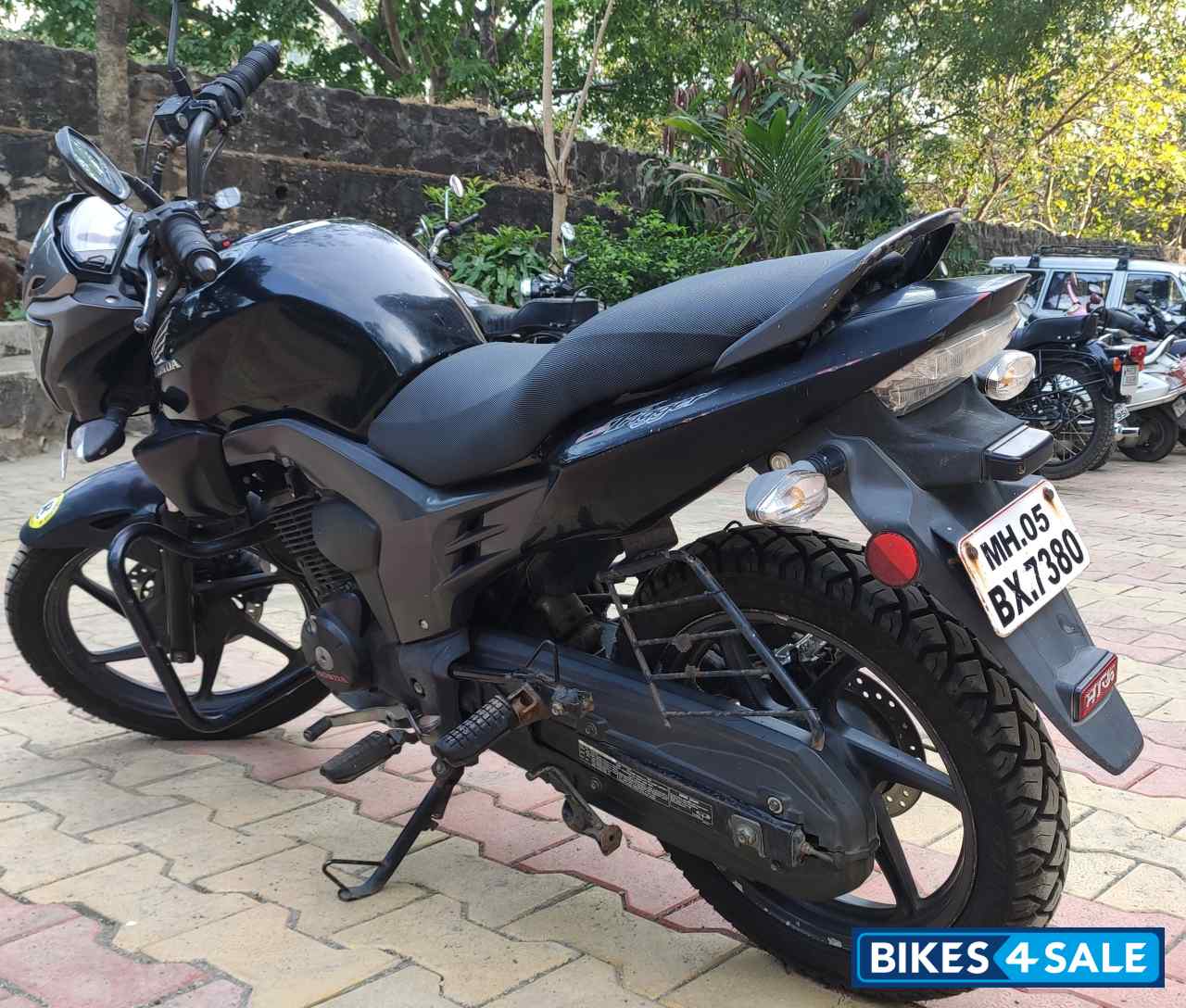 Black Honda CB Trigger