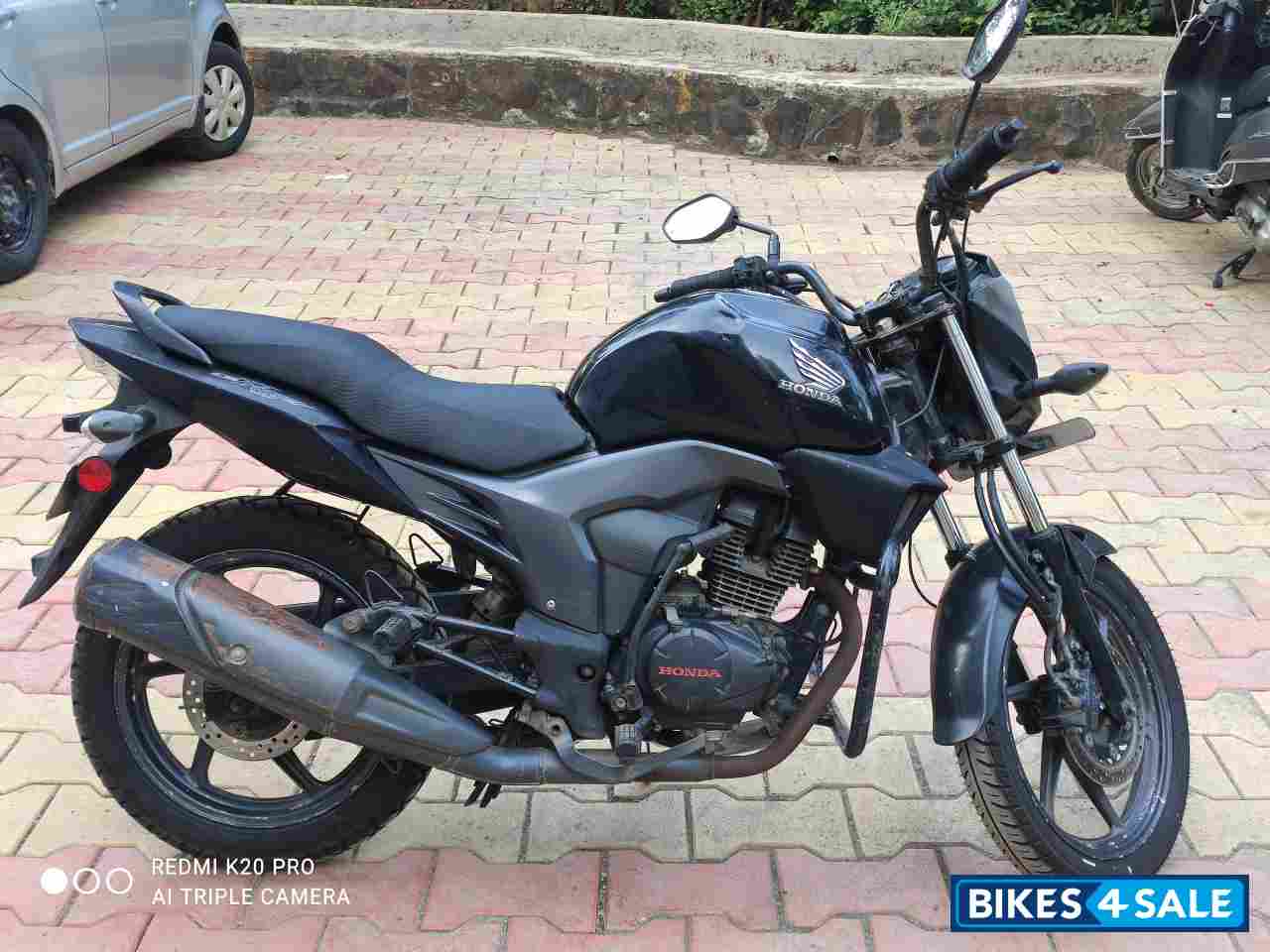 Black Honda CB Trigger