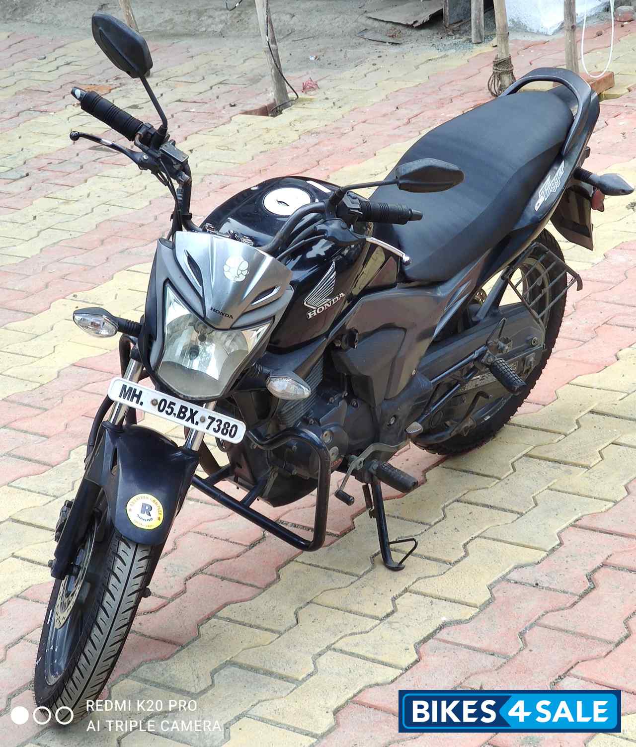 Black Honda CB Trigger