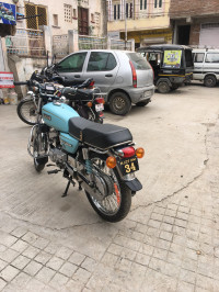 Skyblue Yamaha RX 100