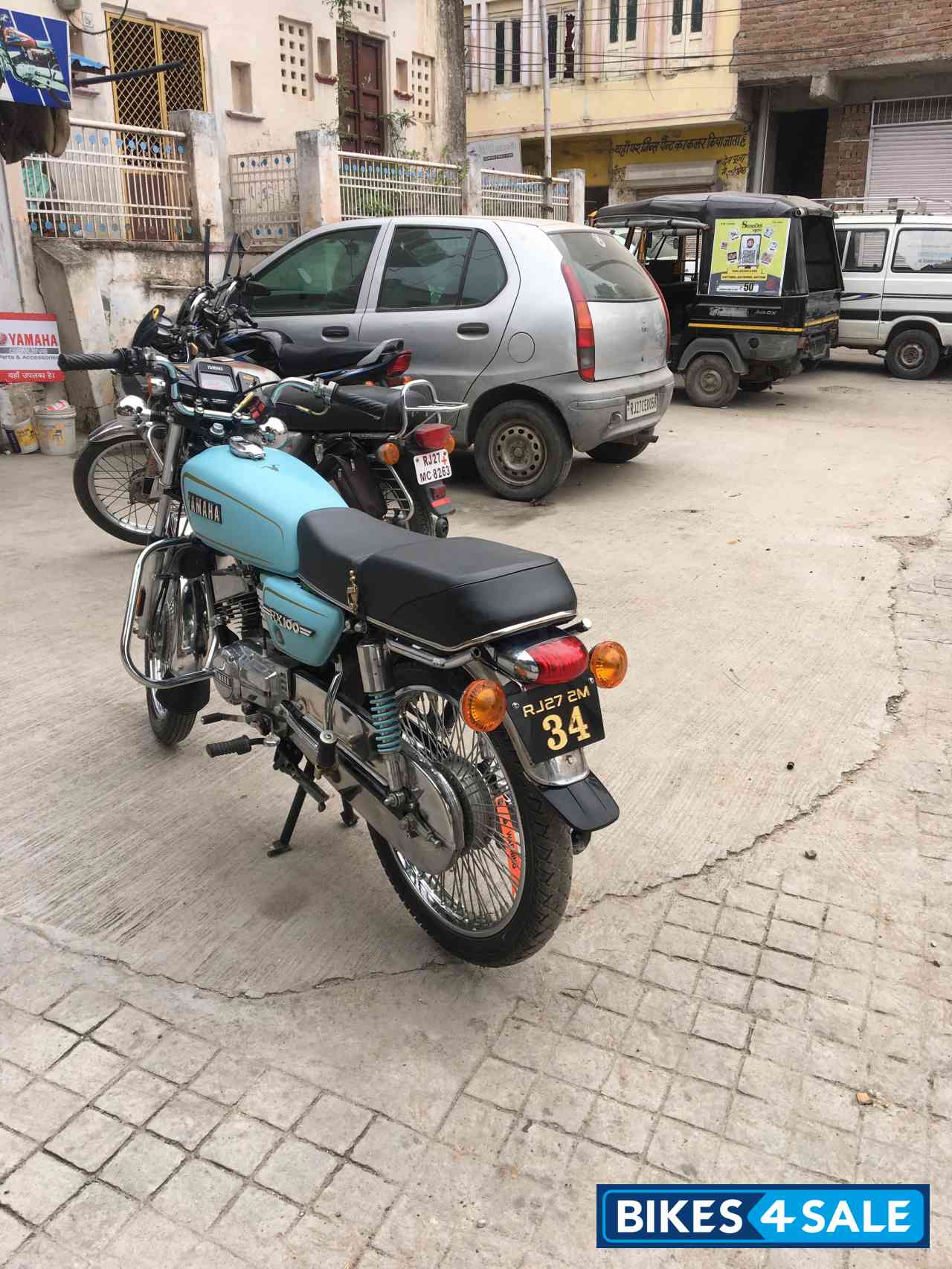 Skyblue Yamaha RX 100