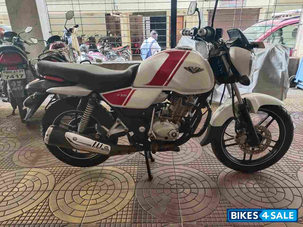 White Red Bajaj V15