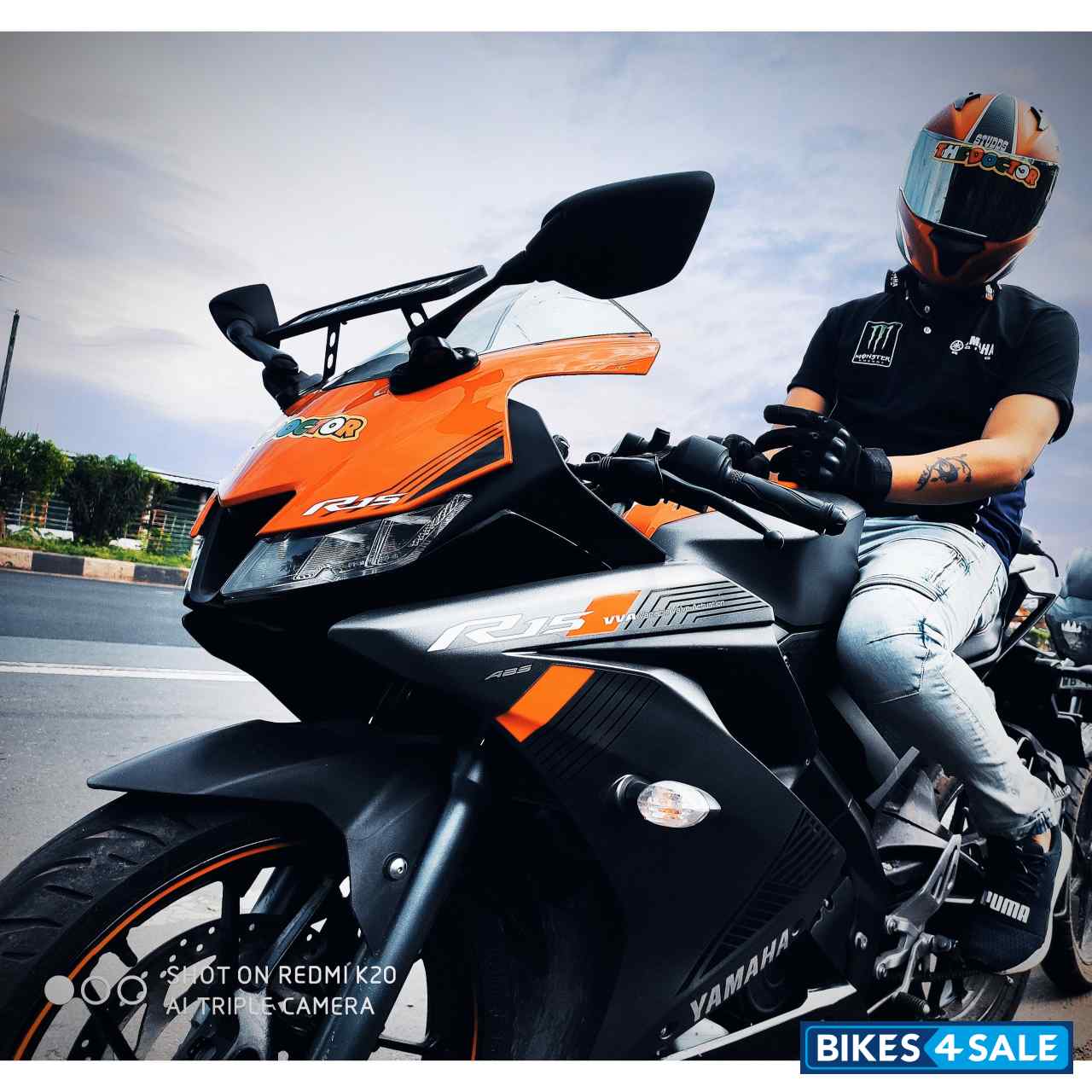 Red Yamaha YZF R15 V3