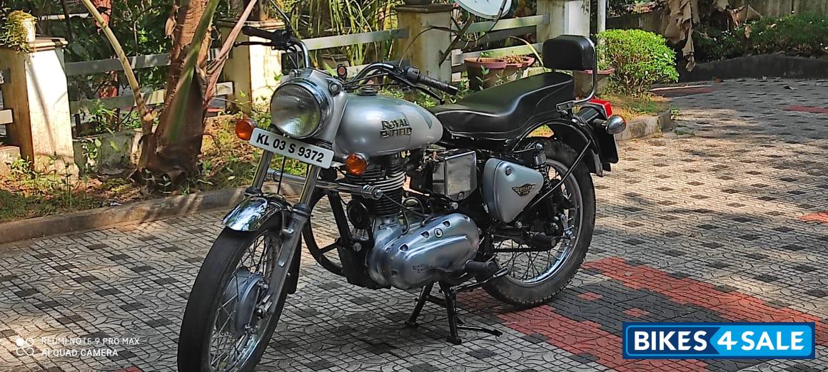 Silver Royal Enfield Bullet Electra