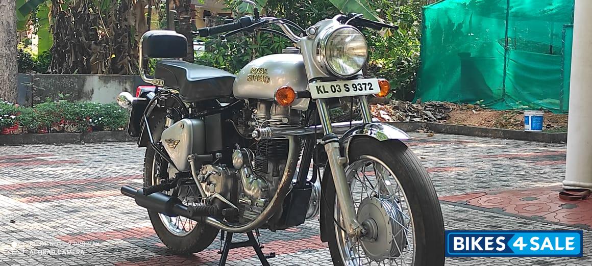 Silver Royal Enfield Bullet Electra