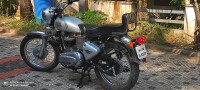 Silver Royal Enfield Bullet Electra