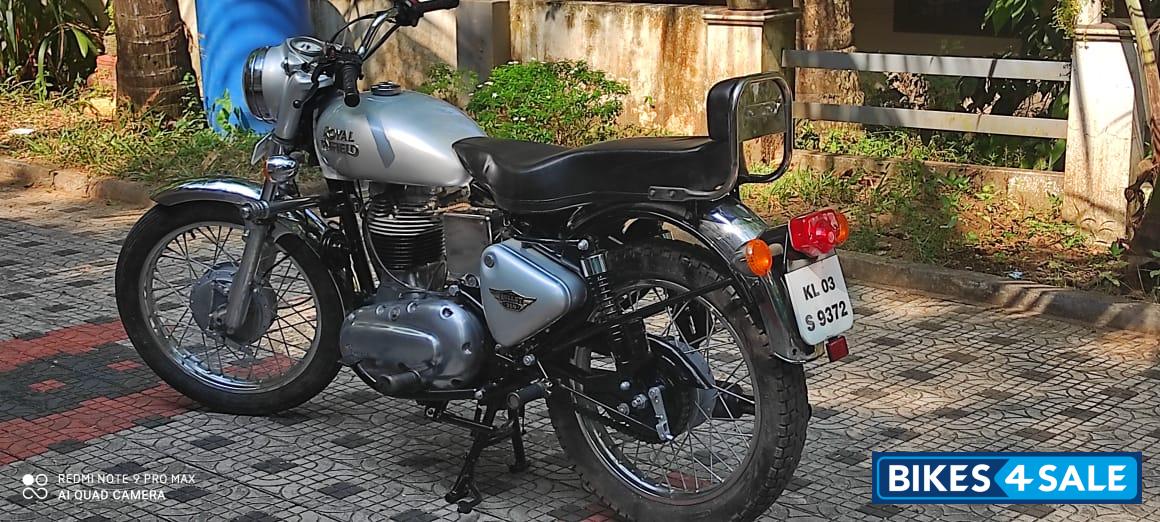 Silver Royal Enfield Bullet Electra