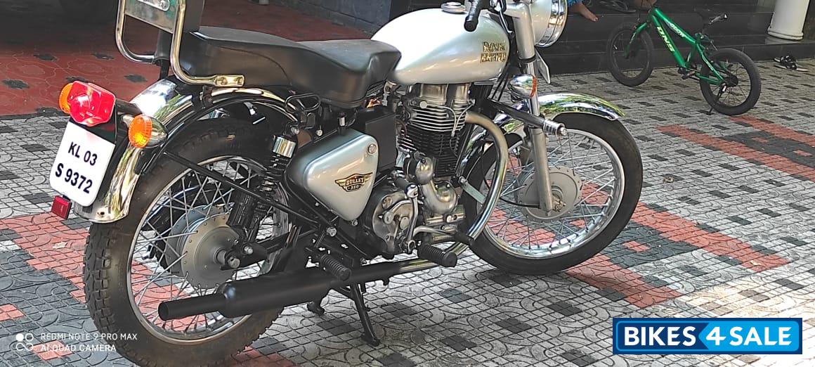 Silver Royal Enfield Bullet Electra