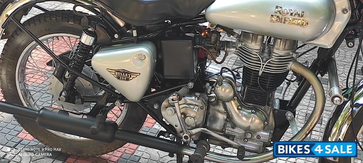 Silver Royal Enfield Bullet Electra