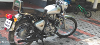 Silver Royal Enfield Bullet Electra