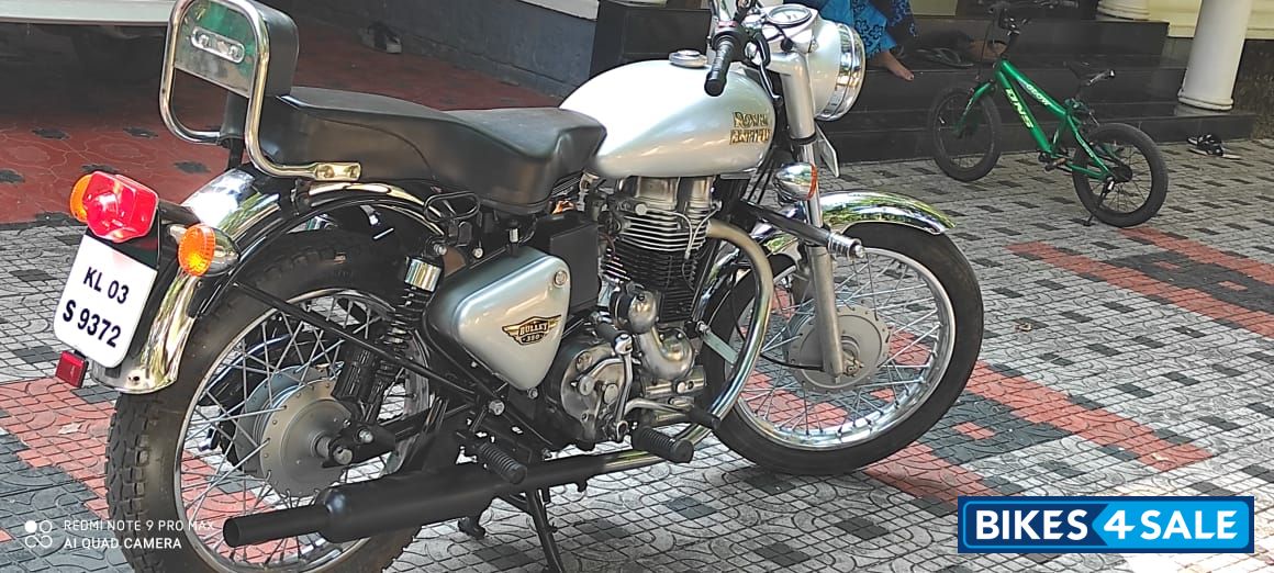 Silver Royal Enfield Bullet Electra