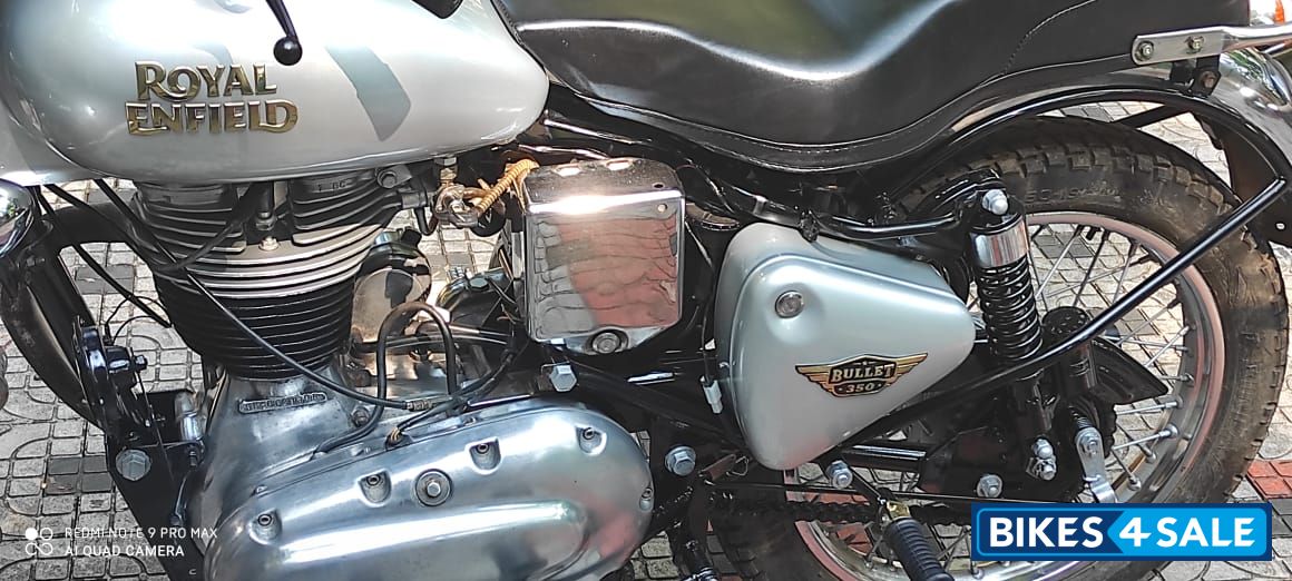 Silver Royal Enfield Bullet Electra