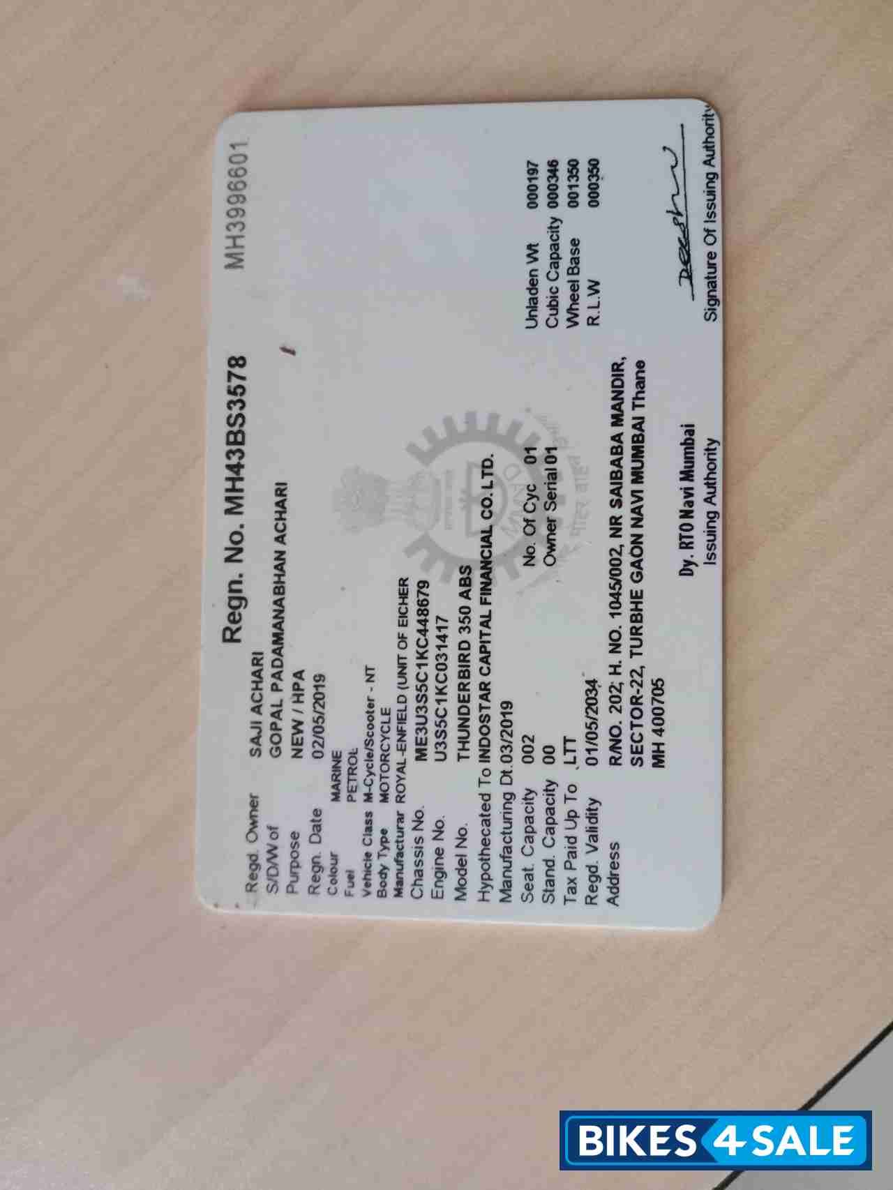 Royal Enfield Thunderbird 350