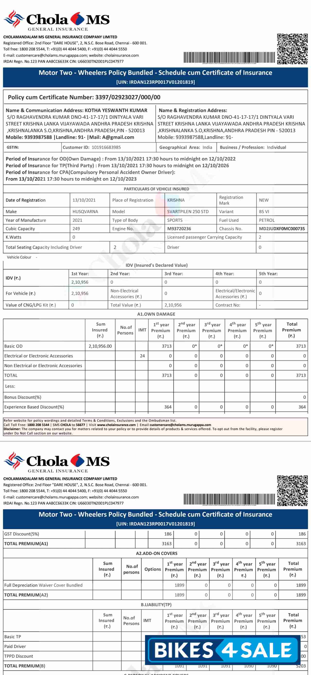 Husqvarna Svartpilen 250 2020