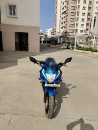 Blue Suzuki Gixxer SF